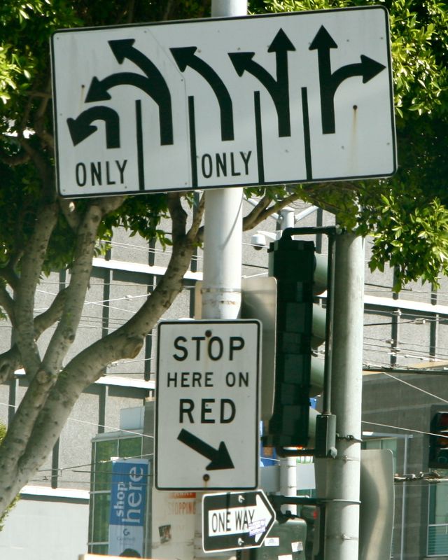Welcome to San Francisco, just pick a direction