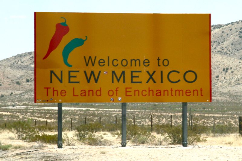 After El Paso, I-10 crosses southern New Mexico