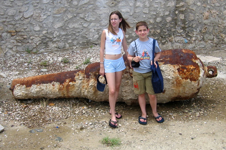 Kelsey and Dan with cannon