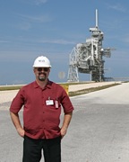 Me visiting Pad 39B.  We had to park a quarter mile away and walk.