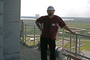 Me on the top of Pad 39B with the VAB in the background