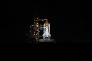 Endeavour sits ready on the pad
