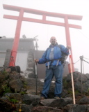 The Torii marks the trail