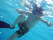 Danny snorkelling