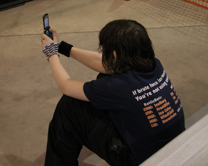 Dan photographs his competition