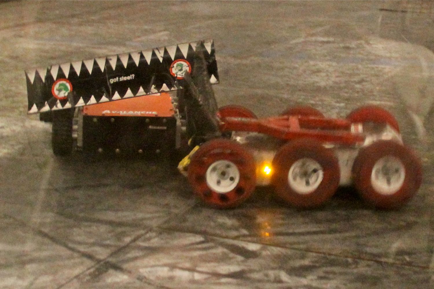 Sewer Snake loosens Avalanche's plow blade