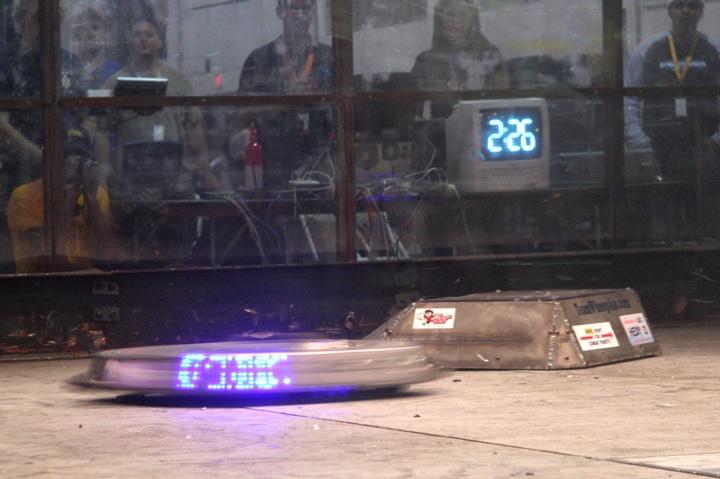 CycloneBot's digital display