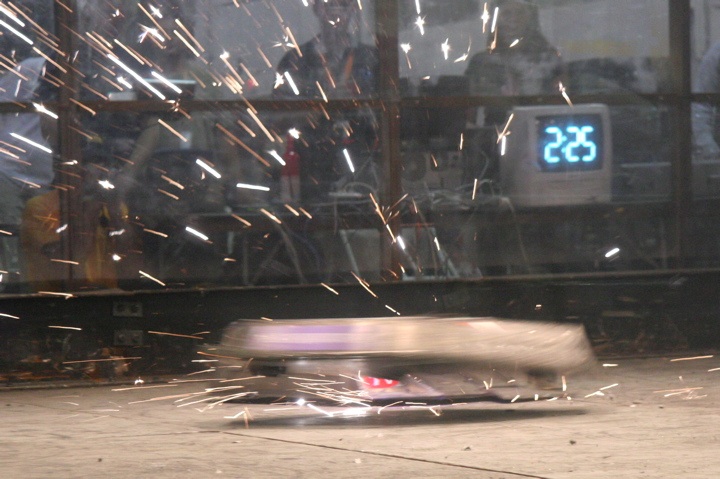 Titanium and Steel Sparks