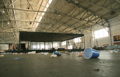 Monday morning the pavilion is trashed