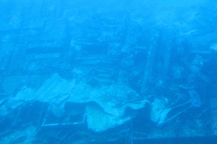 Old wooden wreck
