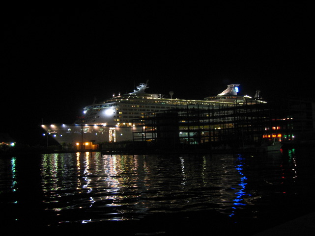 Ship Docked in Aruba