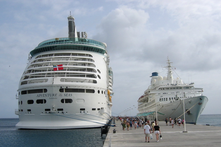 Big boat and little boat