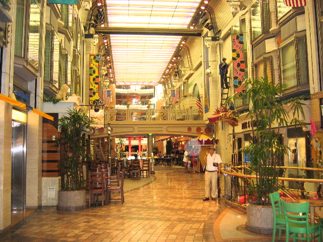 Promenade foreward on ship