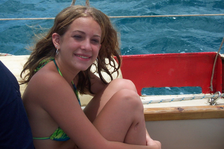 Jacey at Sea