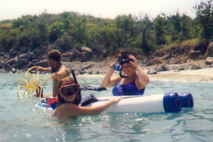 Jacey and partner and SNUBA instructor