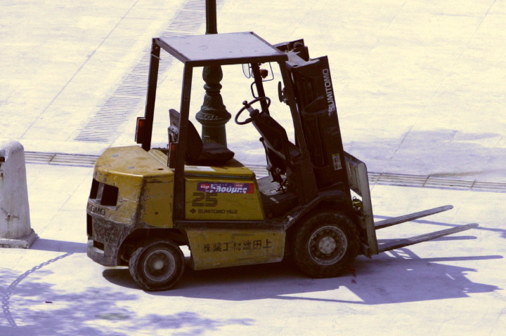 Heavy equipment in Athens