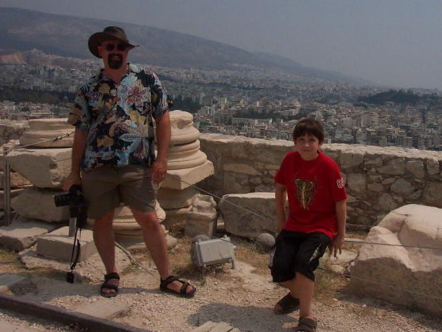 Fuzzy and Dan overlook Athens