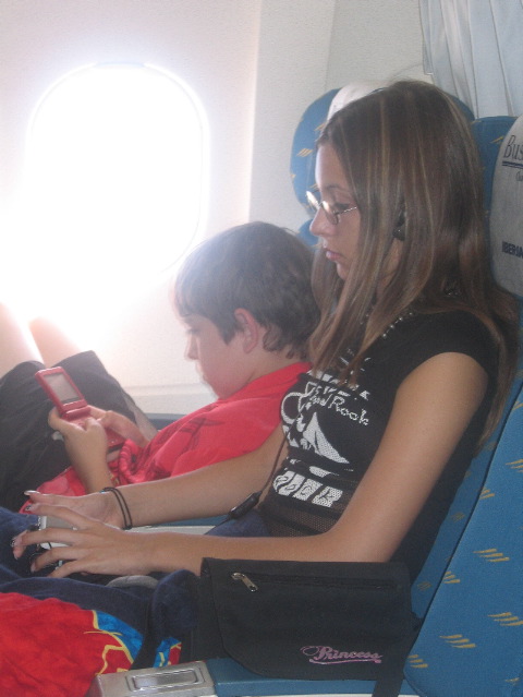 More gaming on the plane to Athens
