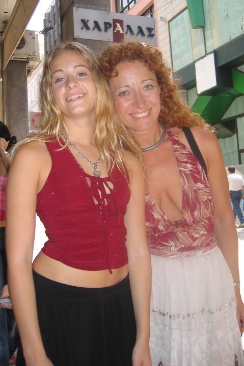 Mother and daughter shopping