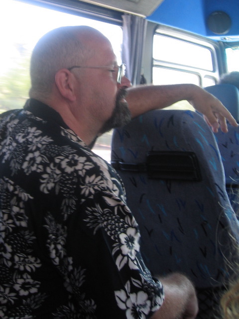 Riding to the beach (by Dan)