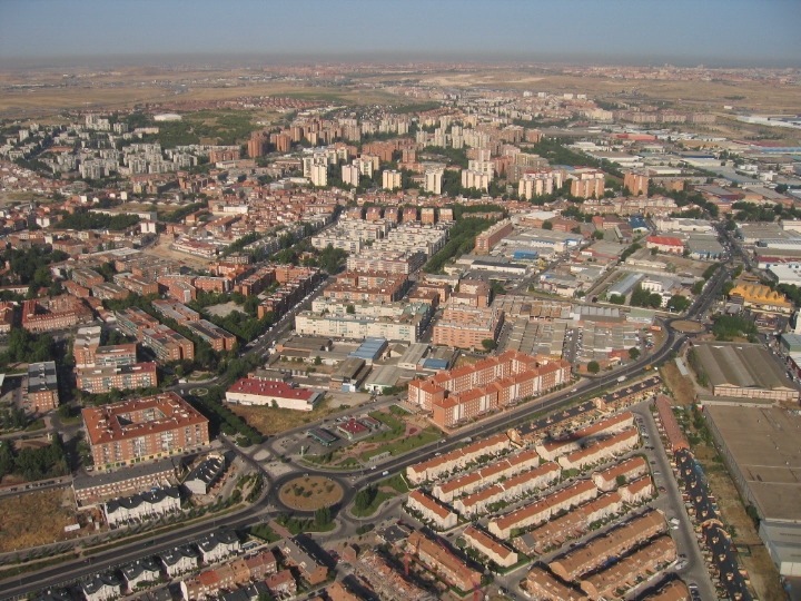 Traffic circle in Madrid