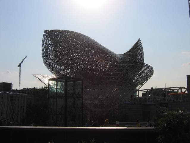 Whale (?) sculpture in Olympic Village