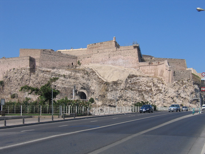 The fort guarding the harbor