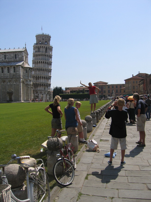 People looking silly taking pictures