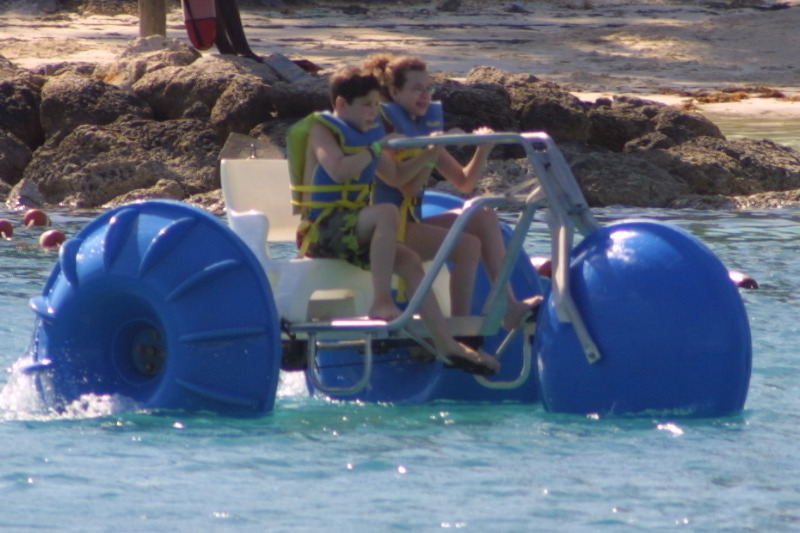Danny and Kelsey peddling