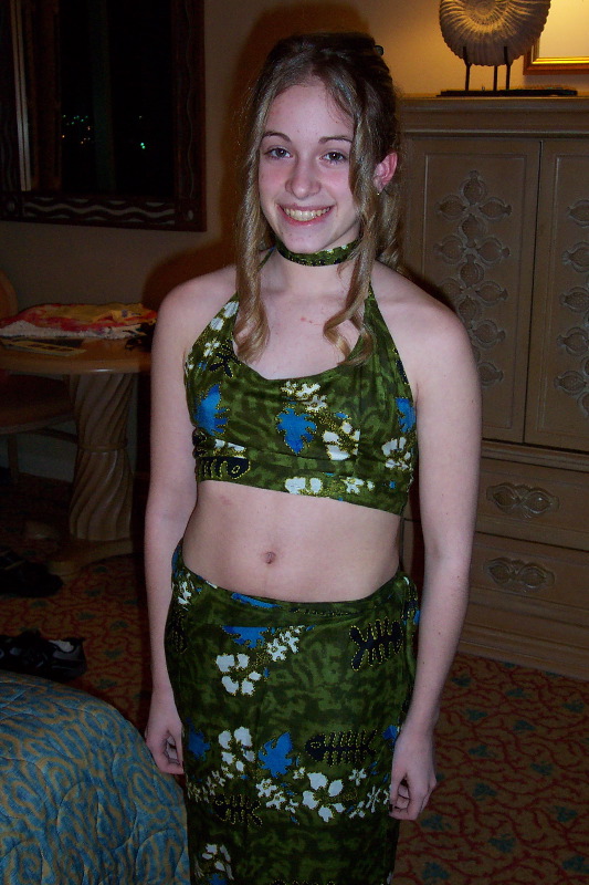 Jacey dressed for dinner