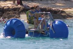 Danny and Kelsey peddling